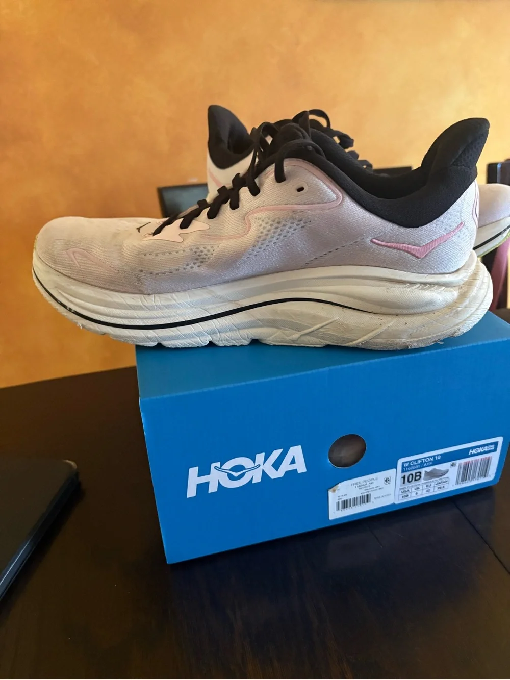 Hoka Women’s Athletic Shoes - Light Pink and Black